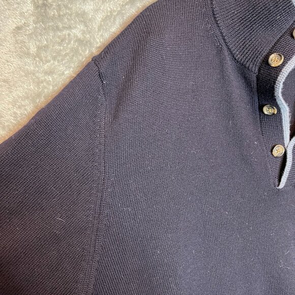 Brooks Brothers Men Classic Extra Fine Italian Merino Wool Pullover Sweater L - Picture 3 of 11